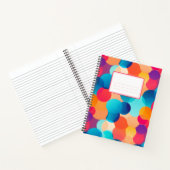Abstracte kleurrijke bubbels notitieboek (Binnen)