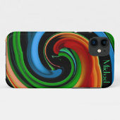 Abstracte kleurrijke Cartoon Face iPhone 5 Hoesje (Achterkant (horizontaal))
