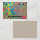 Abstracte Kleurrijke Circles Oorbellen Display Kaa Visitekaartje (Voorkant / Achterkant)
