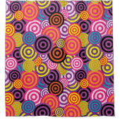 Abstracte kleurrijke cirkels — Showgordijn Douchegordijn (Voorkant)