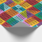 Abstracte, kleurrijke design cadeaupapier (Hoek)