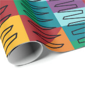 Abstracte, kleurrijke design cadeaupapier (Rol Hoek)