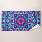 Abstracte kleurrijke digitale decoratieve ventilat badhanddoek (Badhanddoek)