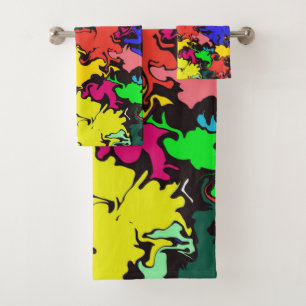 Abstracte kleurrijke draai / bad handdoek