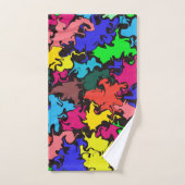 Abstracte kleurrijke draai / bad handdoek (Handdoek)