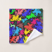 Abstracte kleurrijke draai / bad handdoek (Wasdoekje)