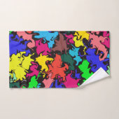 Abstracte kleurrijke draai / bad handdoek (Handdoek)