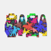 Abstracte kleurrijke draai / bedankdoosjes (Uitgevouwen)