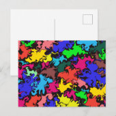 Abstracte kleurrijke draai/Briefkaart Briefkaart (Voorkant / Achterkant)