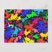 Abstracte kleurrijke draai/Briefkaart Briefkaart (Voorkant)