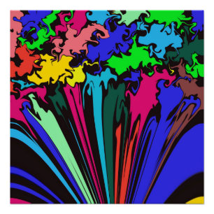 Abstracte kleurrijke draai / gekleurd / perfect poster