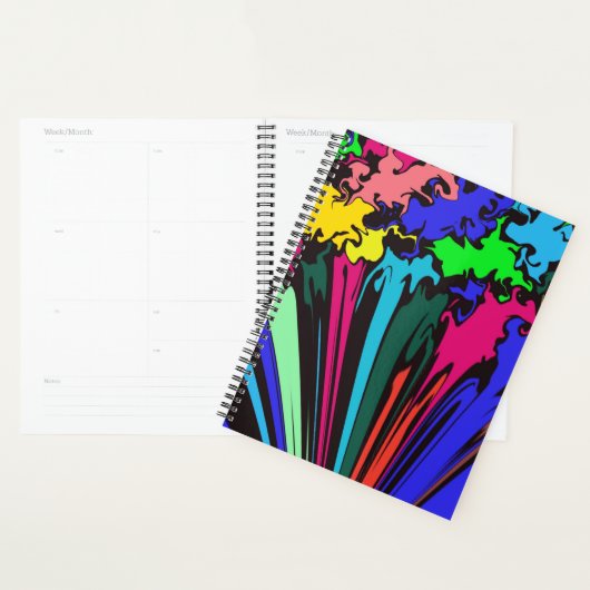 Abstracte kleurrijke draai / gekleurd / planner (Display)