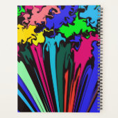 Abstracte kleurrijke draai / gekleurd / planner (Achterkant)