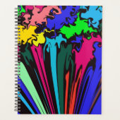 Abstracte kleurrijke draai / gekleurd / planner (Voorkant)