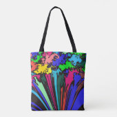 Abstracte kleurrijke draai / gekleurd / tote bag (Achterkant)