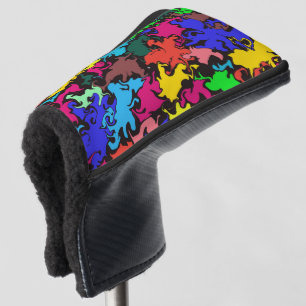 Abstracte kleurrijke draai / golfheadcover