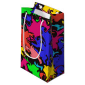 Abstracte kleurrijke draai / klein cadeauzakje (Voorkant Gekanteld)