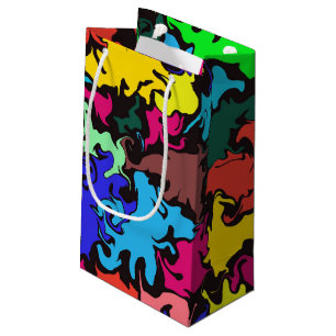 Abstracte kleurrijke draai / klein cadeauzakje