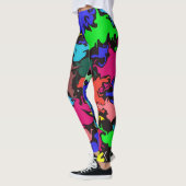 Abstracte kleurrijke draai / leggings (Links)