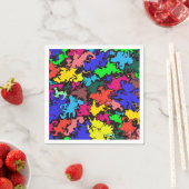 Abstracte kleurrijke draai/papier servet (Insitu)