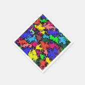 Abstracte kleurrijke draai/papier servet (Hoek)