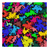 Abstracte kleurrijke draai / perfect poster (Voorkant)