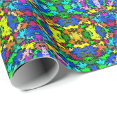 Abstracte kleurrijke draai / spiegelroer / Greenle Cadeaupapier (Rol Hoek)