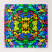 Abstracte kleurrijke draai / spiegelroer / Greenle Legpuzzel (Verticaal)