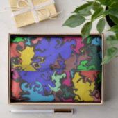 Abstracte kleurrijke draai / tissuepapier (Geschenk)