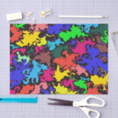 Abstracte kleurrijke draai / tissuepapier (Craft)