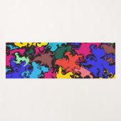 Abstracte kleurrijke draai / yogamat (Voorkant (horizontaal))
