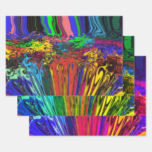 Abstracte Kleurrijke Draaiers/P & P/Filters/ Inpakpapier Vel