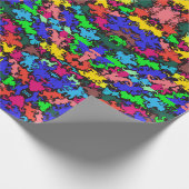 Abstracte kleurrijke draak / halve brick / cadeaupapier (Hoek)