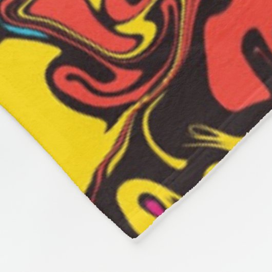 Abstracte kleurrijke draden / filters / fleece deken (Hoek)