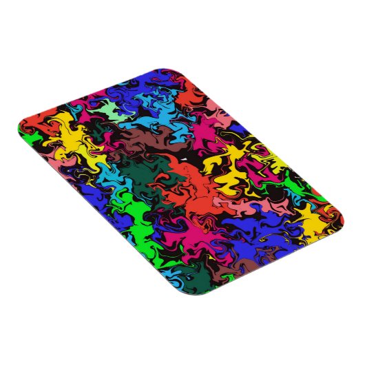 Abstracte kleurrijke draden / flexibel magneet (Rechterzijde)