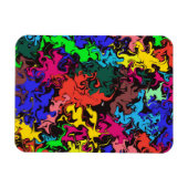 Abstracte kleurrijke draden / flexibel magneet (Horizontaal)