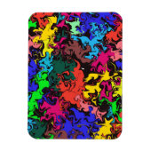 Abstracte kleurrijke draden / flexibel magneet (Verticaal)