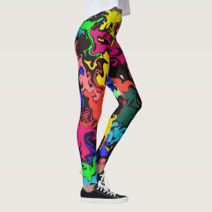 Abstracte kleurrijke draden / leggings