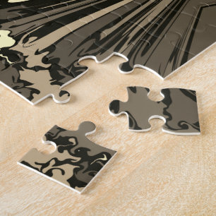 Abstracte kleurrijke draden met halve brick / Sepi Legpuzzel