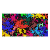Abstracte kleurrijke draden / perfect poster (Voorkant)
