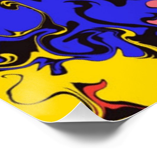 Abstracte kleurrijke draden / perfect poster (Hoek)