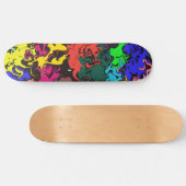 Abstracte kleurrijke draden / persoonlijk skateboard (Horizontaal)