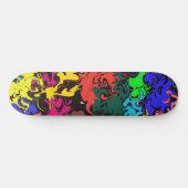 Abstracte kleurrijke draden / persoonlijk skateboard (Horizontaal)