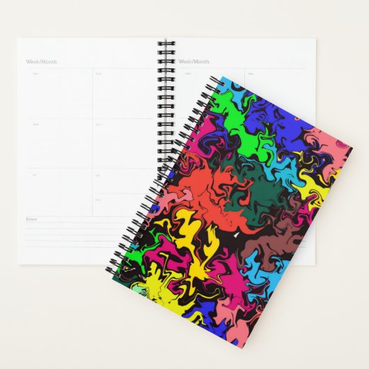 Abstracte kleurrijke draden / planner (Display)