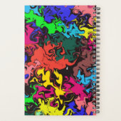 Abstracte kleurrijke draden / planner (Achterkant)