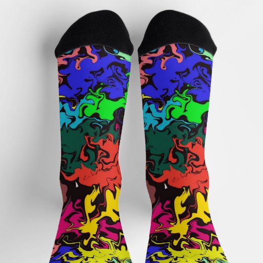 Abstracte kleurrijke draden / sokken (Top)