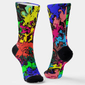 Abstracte kleurrijke draden / sokken (Gebogen)