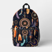 Abstracte kleurrijke Dreamcatcher Bedrukte Rugzak (Voorkant)