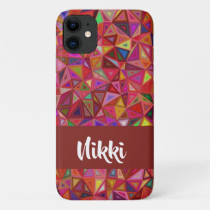 Abstracte kleurrijke driehoeken op Case-Mate iPhone case