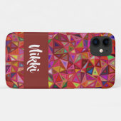 Abstracte kleurrijke driehoeken op Case-Mate iPhone case (Achterkant (horizontaal))